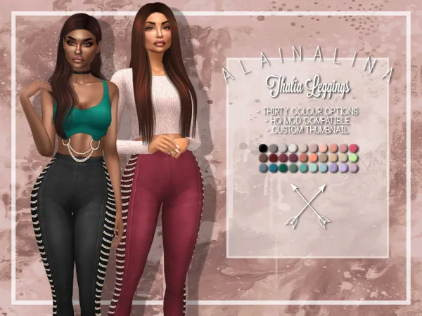 Maxis Match Thalia Leggings - The Sims 4 Custom Content