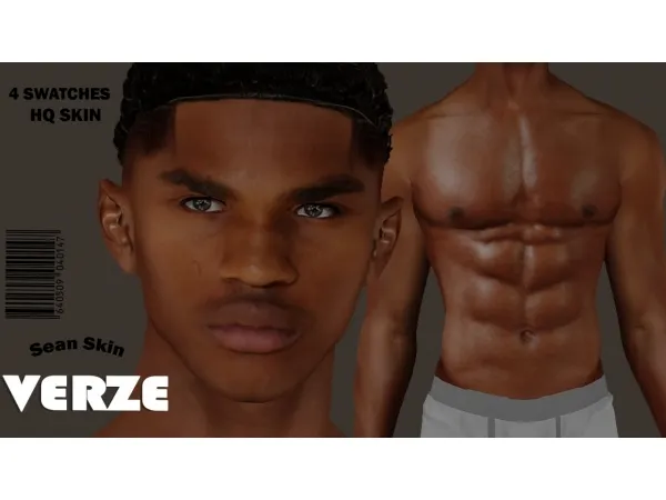 Alpha Verze Sean Skin - The Sims 4 Custom Content