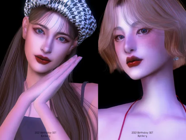 Alpha 2021 birthday Set by katrina_y - The Sims 4 Custom Content