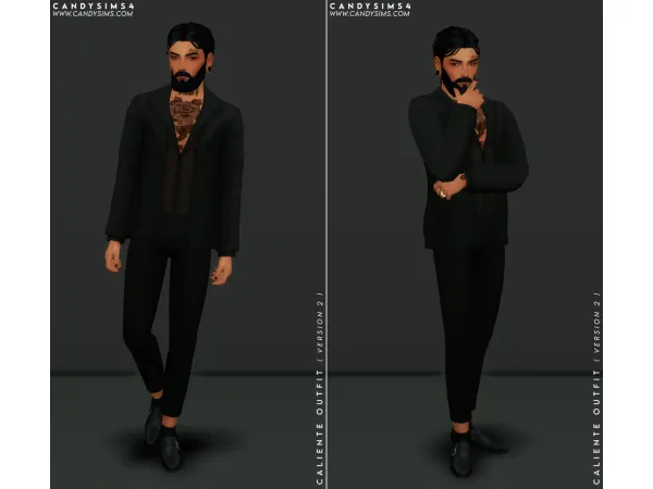 Maxis Match CALIENTE OUTFIT - The Sims 4 Custom Content