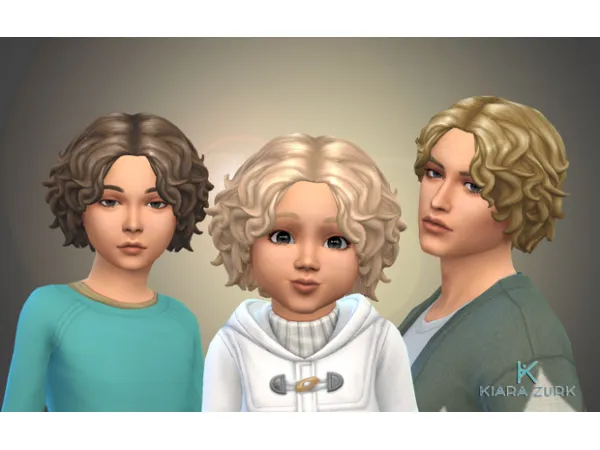 Maxis Match Luke Hairstyle UPDATE by Kiara Zurk - The Sims 4 Custom Content
