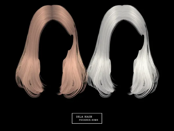 Alpha Isla Hair - The Sims 4 Custom Content