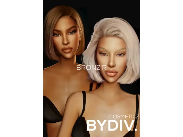 Alpha [BYDIV] BRONZ'R Face Powder - The Sims 4 Custom Content