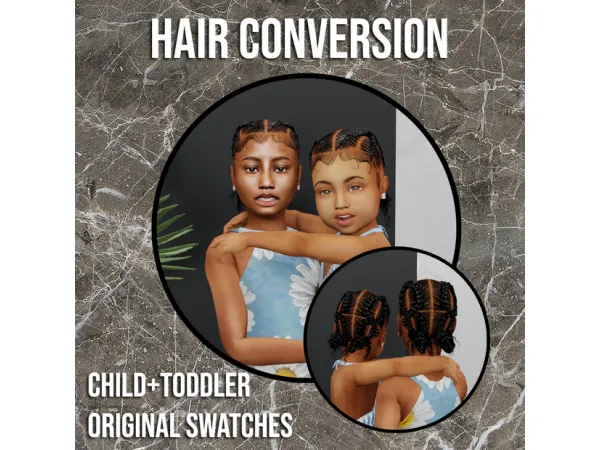 Alpha Stitch Braids Conversion BrandySims by amateursimmer - The Sims 4 Custom Content
