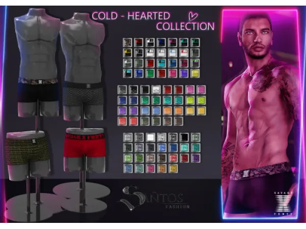 Alpha Savage X Fenty Cold Hearted Male Underwear Trunks - The Sims 4 Custom Content