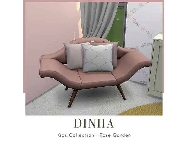 Maxis Match Kids PiIlows Rose Garden - The Sims 4 Custom Content