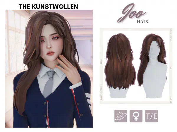 Maxis Match Joo hair - The Sims 4 Custom Content