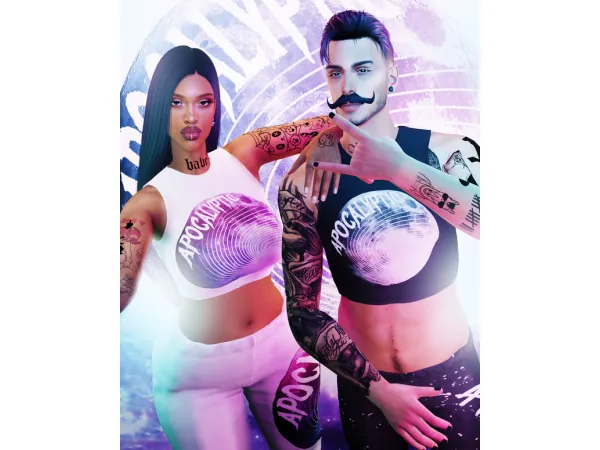 Alpha Bloody Valentine Merch RP Purposes by Body by Vasquez - The Sims 4 Custom Content