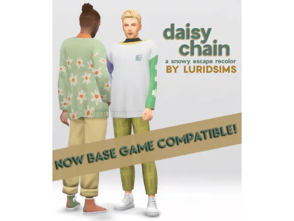 Maxis Match DAISY CHAIN BASE GAME COMPATIBLE - The Sims 4 Custom Content