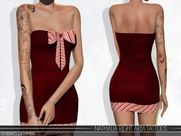 Nathalia right arms tattoos