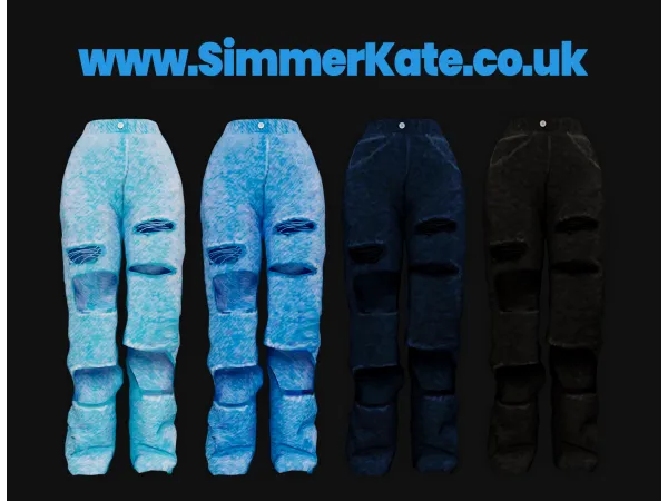 Alpha Ripped Jeans by simmerkatex - The Sims 4 Custom Content
