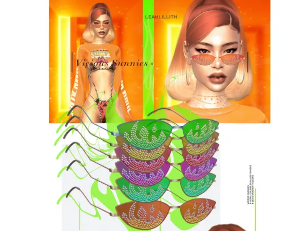 Alpha Vicious Sunnies by LeahLillith - The Sims 4 Custom Content
