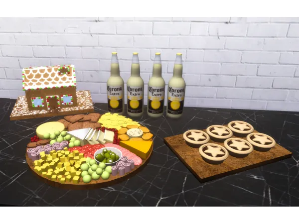 Alpha Christmas Snacks by simmerkatex - The Sims 4 custom content