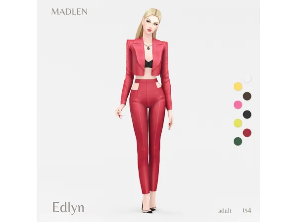 Maxis Match Edlyn Outfit by Madlen - The Sims 4 Custom Content