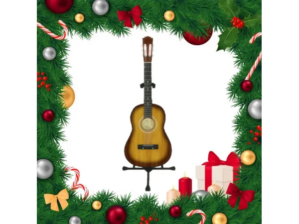 Maxis Match Adventcalender 17 December Guitar (functional) sims by Nordica - The Sims 4 Custom Content