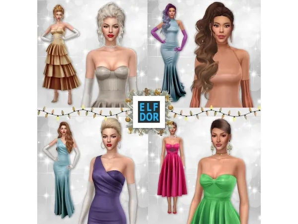 Alpha New Year's Set December Collection 1 - The Sims 4 Custom Content