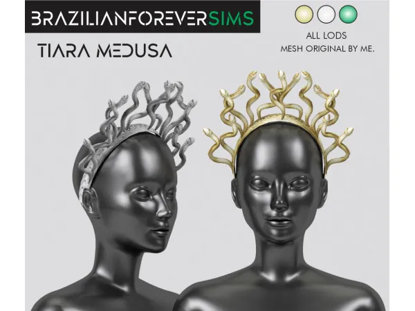 Alpha TIARA MEDUSA - The Sims 4 Custom Content