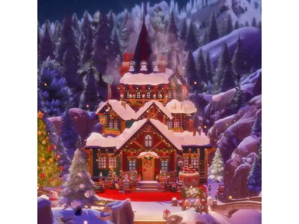 Maxis Match � CHRISTMAS COLLABORATION no house🎄🎁 by simsfinds - The Sims 4 custom content