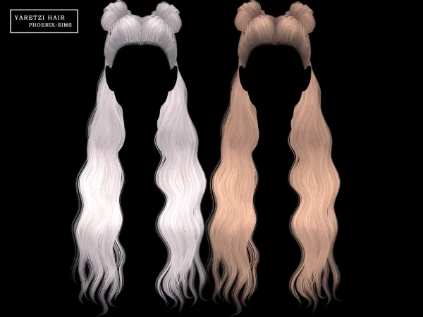Alpha Yaretzi Hair - The Sims 4 Custom Content