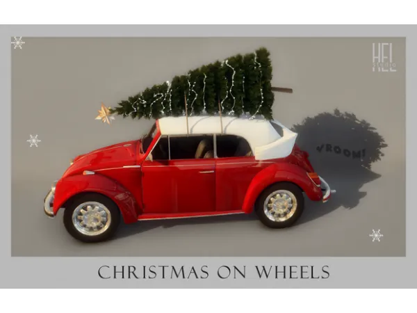 Alpha Christmas on Wheels (Free) by Hel Studio - The Sims 4 Custom Content