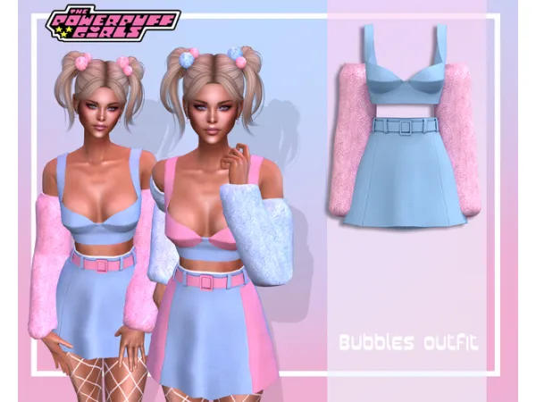 Alpha PPG COLLECTION BUBBLES OUTFITNIGHTCRAWLER COLLAB by - The Sims 4 Custom Content