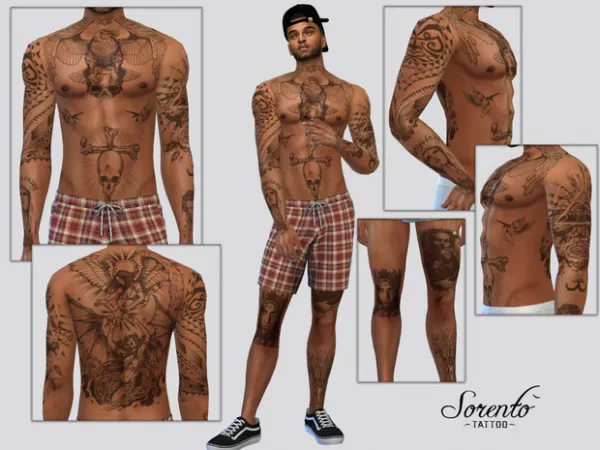 Mix Sorrento Tattoo (Mick) by McLayneSims - The Sims 4 Custom Content