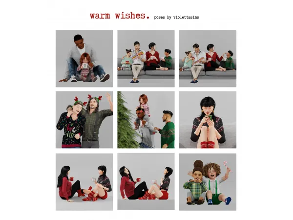Mix [Violettssims] Warm Wishes - The Sims 4 Custom Content