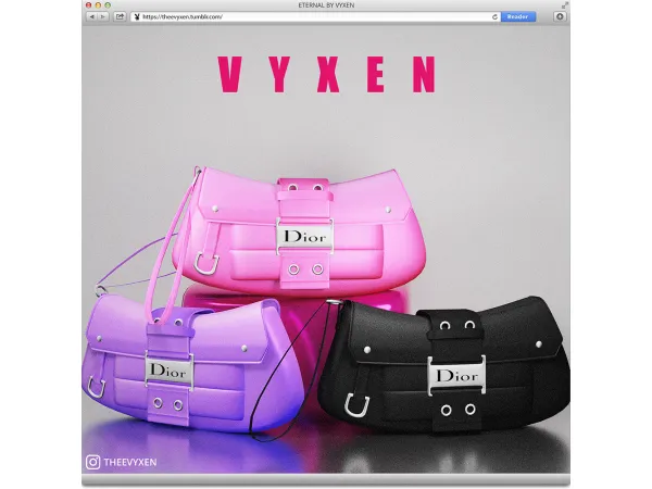 Alpha [VYXEN] DIOR 2003 CLUTCH BAG - The Sims 4 Custom Content