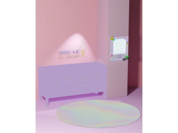 Alpha first furniture set - The Sims 4 Custom Content