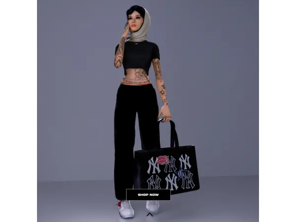 Alpha bknysimz gstar ny tote by BKNYSIMZ - The Sims 4 Custom Content