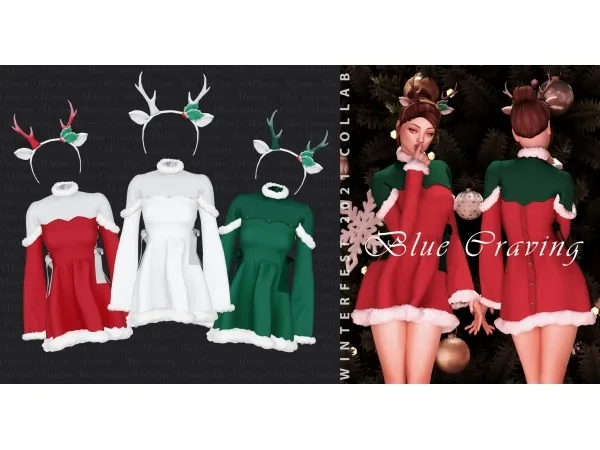 Alpha Blue Craving Winterfest Collab by bluecraving - The Sims 4 Custom Content