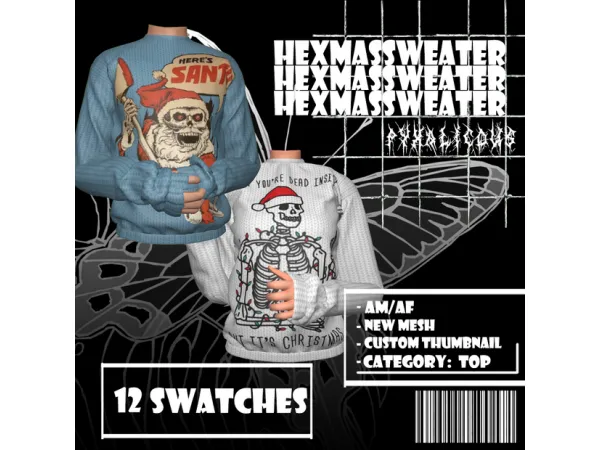 Alpha hexmas day5 by pyx_s4 - The Sims 4 Custom Content