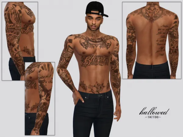 Mix Hallowed Tattoo (Mick) by McLayneSims - The Sims 4 Custom Content