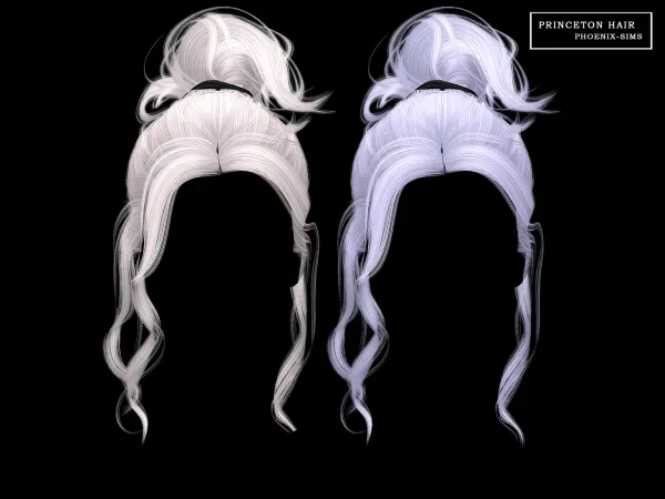 Alpha Princeton Hair - The Sims 4 Custom Content