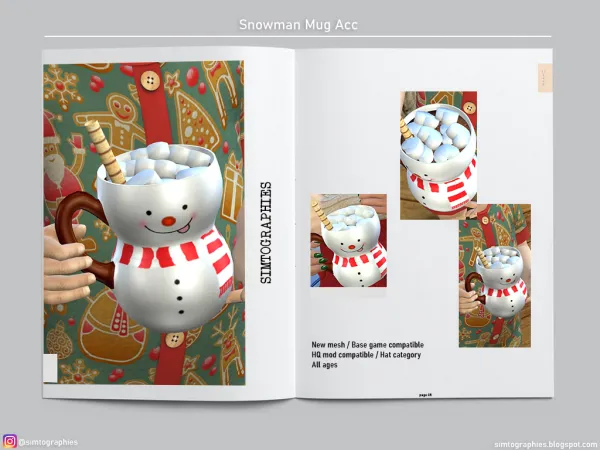 Maxis Match Snowman Mug Acc (ALL AGES) - The Sims 4 Custom Content