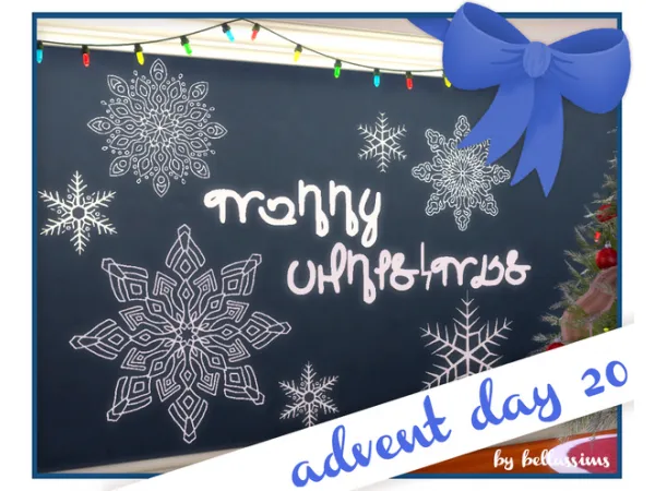 Maxis Match Advent Day 20 Wall Decals by Bellassims - The Sims 4 Custom Content