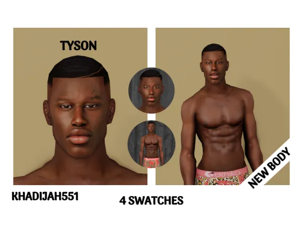 Alpha TYSON SKIN - The Sims 4 Custom Content
