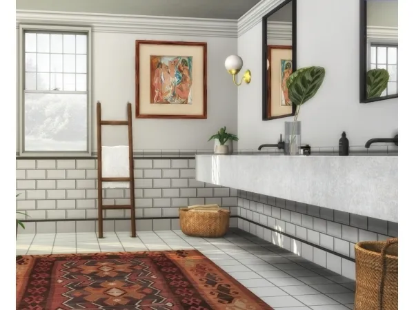Maxis Match MS91 ORAMA BATHROOM - The Sims 4 Custom Content