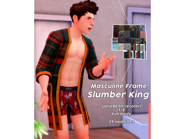 Maxis Match Slumber King (joliebean recolor) by CreamLatteDream - The Sims 4 Custom Content