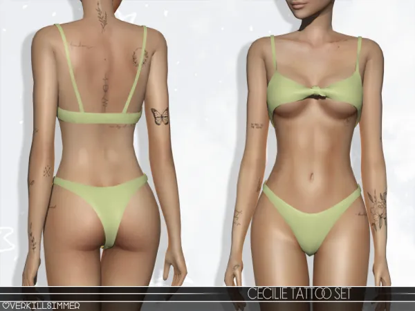 Mix Cecilie Tattoo Set - The Sims 4 Custom Content