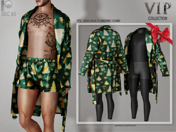 XMAS MALE PJ (DRESSING GOWN) P79 by busra-tr