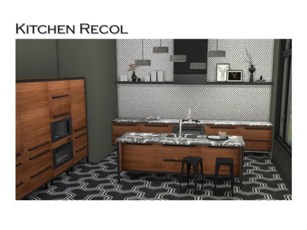 Mix Tuds Beam Kitchen RECOL by ShojoAngel - The Sims 4 Custom Content