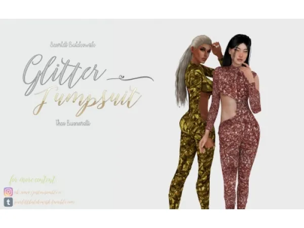 [Scarlett Bulckowisk] Glitter Jumpsuit - Free Gift