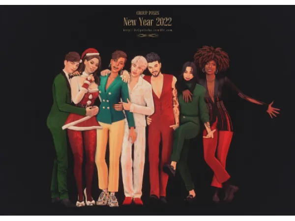 (TS4) New year 2022 poses |Pose Pack| by helgatisha