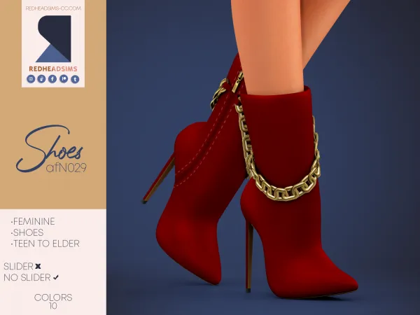 Alpha AF SHOES N029 NO SLIDER - The Sims 4 Custom Content