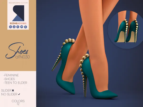 Alpha AF SHOES N030 NO SLIDER - The Sims 4 Custom Content