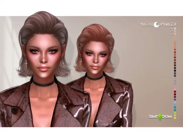 Alpha nightcrawler kaia hair - The Sims 4 Custom Content