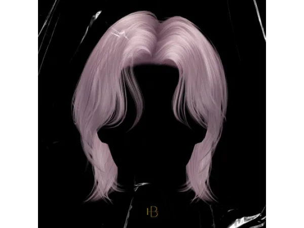 Alpha HAIR 36 FEATHER CUT (VER1) by MoooD - The Sims 4 Custom Content