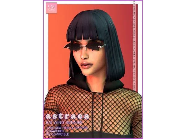 Maxis Match Astrea Bat Wing Sunnies - The Sims 4 Custom Content