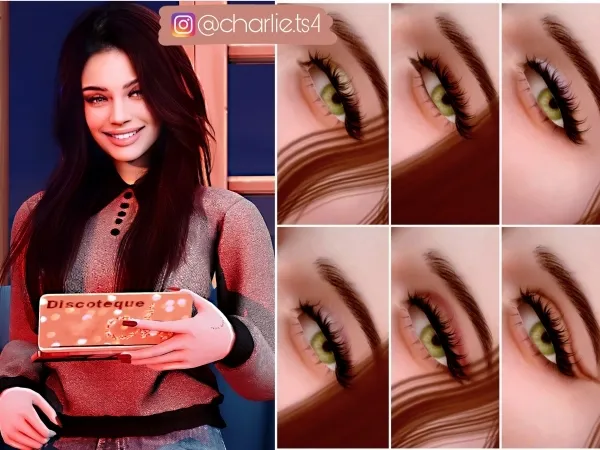 Alpha Discoteque Eyeshadows and palette acc - The Sims 4 Custom Content